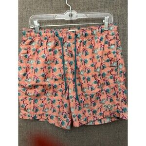 Men’s medium M  PacSun Peach flamingo swim shorts trunks